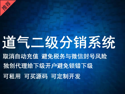 宜春市道气二级分销系统 分销系统租用 微商分销系统 直销系统